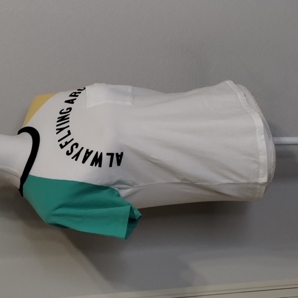 Zara Tee 'Always Flying Around' Tee Size 10 White Jersey Style Short Sleeve … - Picture 5 of 10